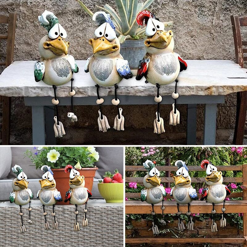 Harpiks kylling hage ornament