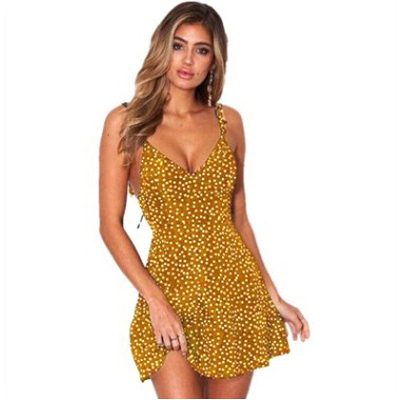Polka dot print dress
