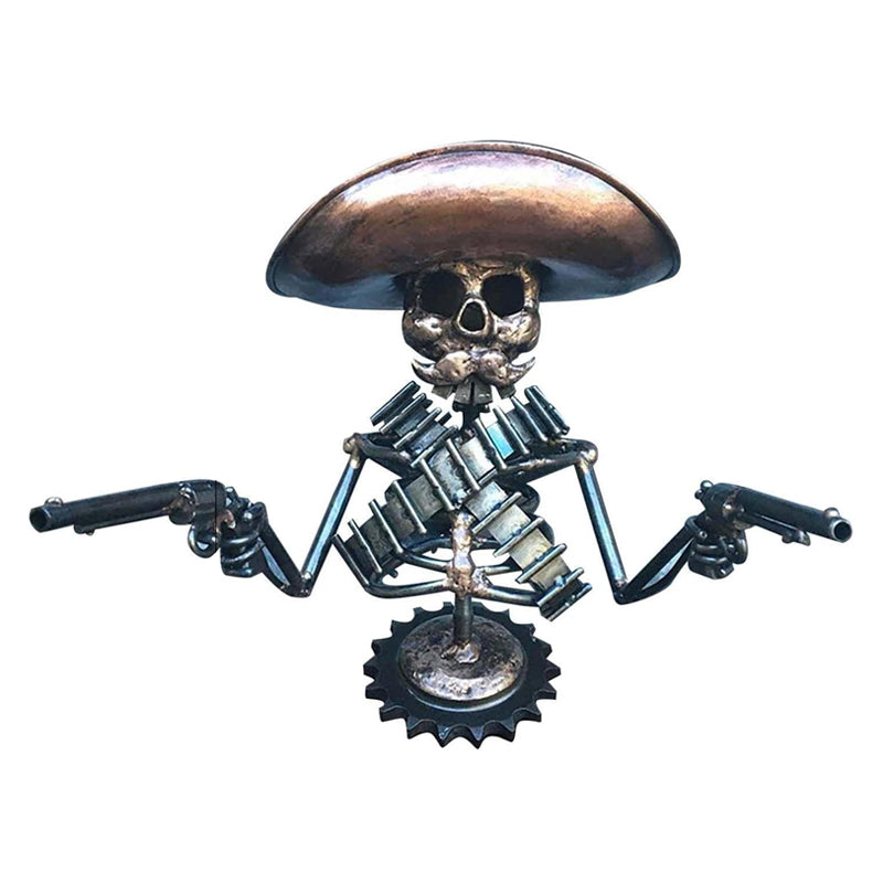 Cowboy Skull Gunslinger Hette Ornament
