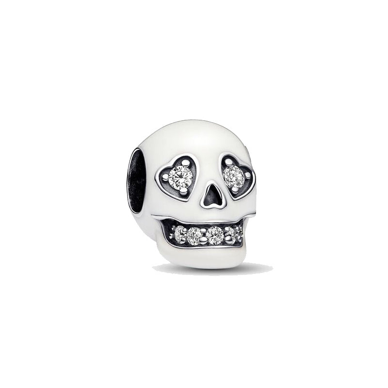 Glimrende Glitrende Skull Charm