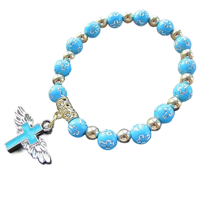 Angel Wing Cross armbånd