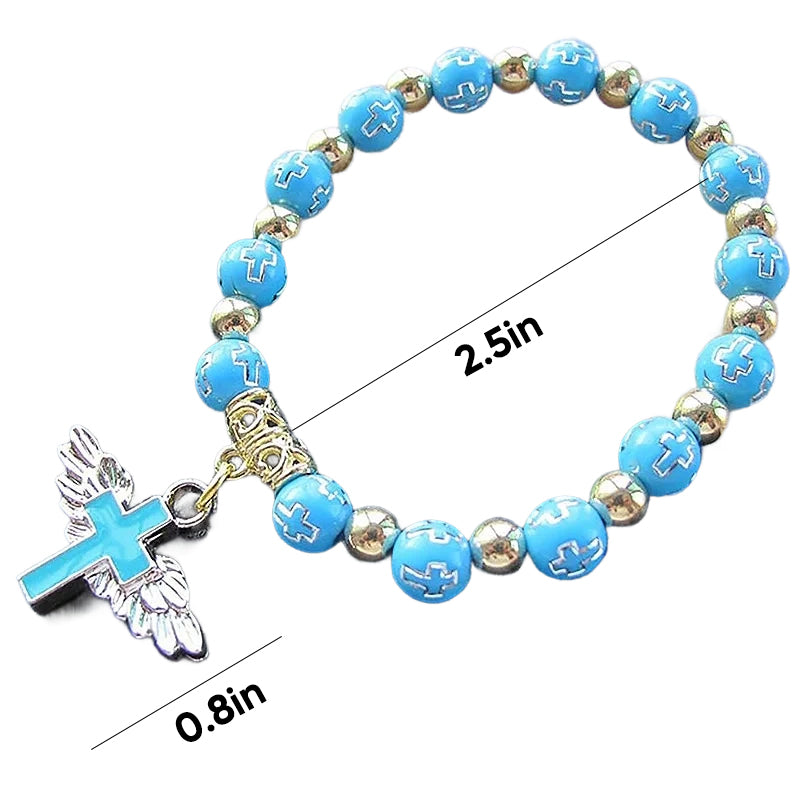 Angel Wing Cross armbånd