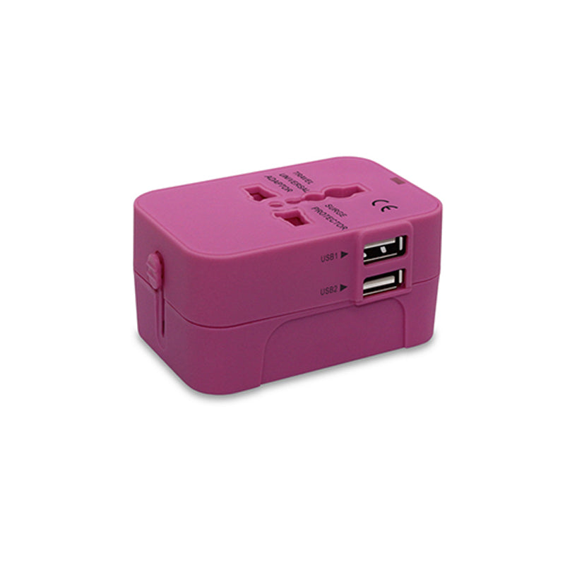 Universell Reiseadapter med Dobbel USB-port