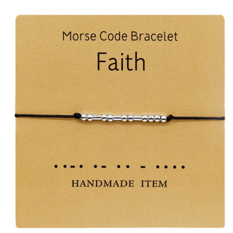 Morsomt morsekode par armbånd