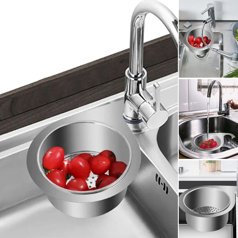 Rustfritt Stål Swan Sink Strainer Basket