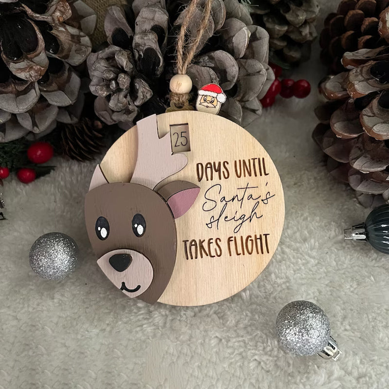 3D-nissen Countdown to Christmas Ornament