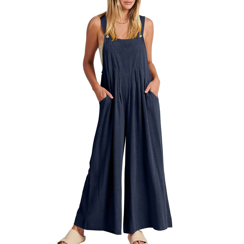 Jumpsuit uten ermer for kvinner