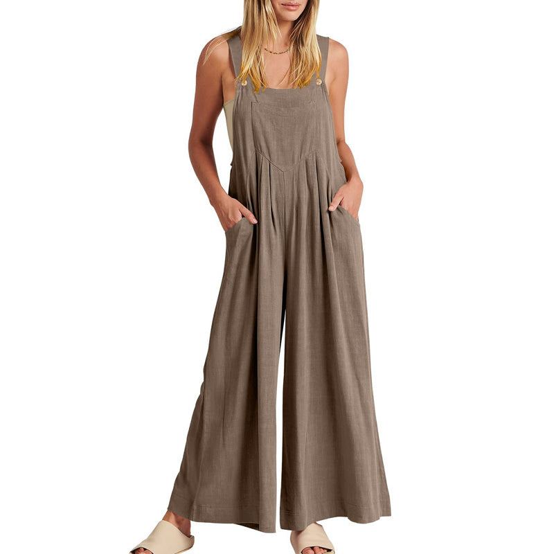 Jumpsuit uten ermer for kvinner