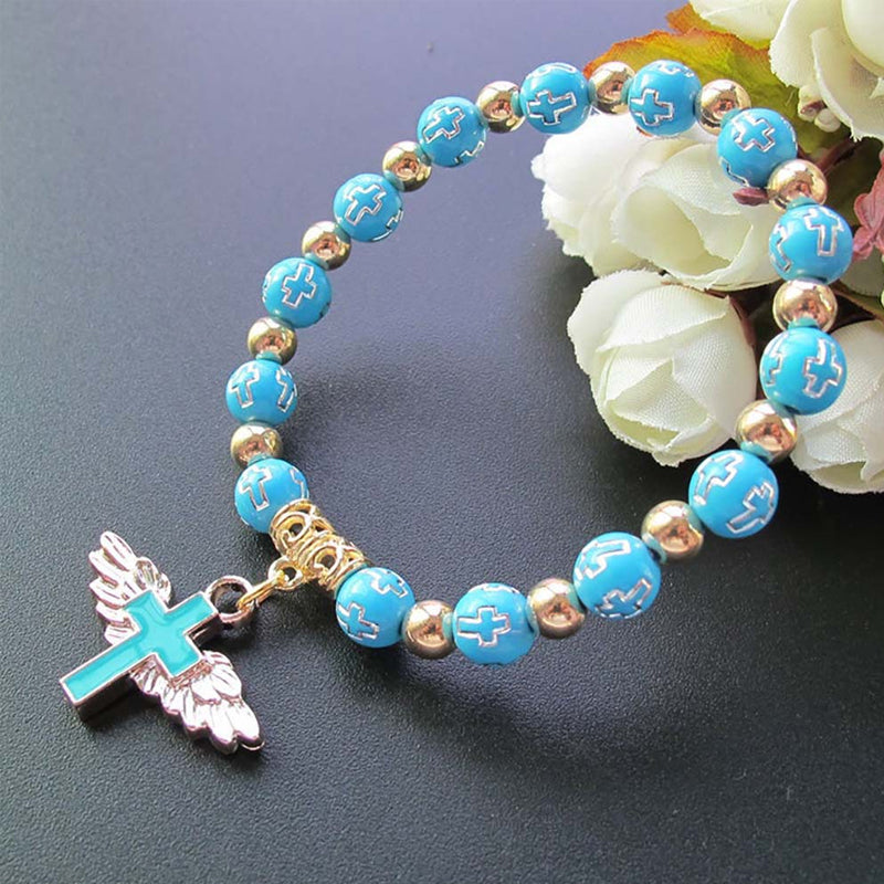 Angel Wing Cross armbånd