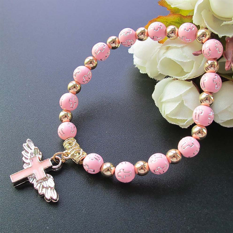 Angel Wing Cross armbånd